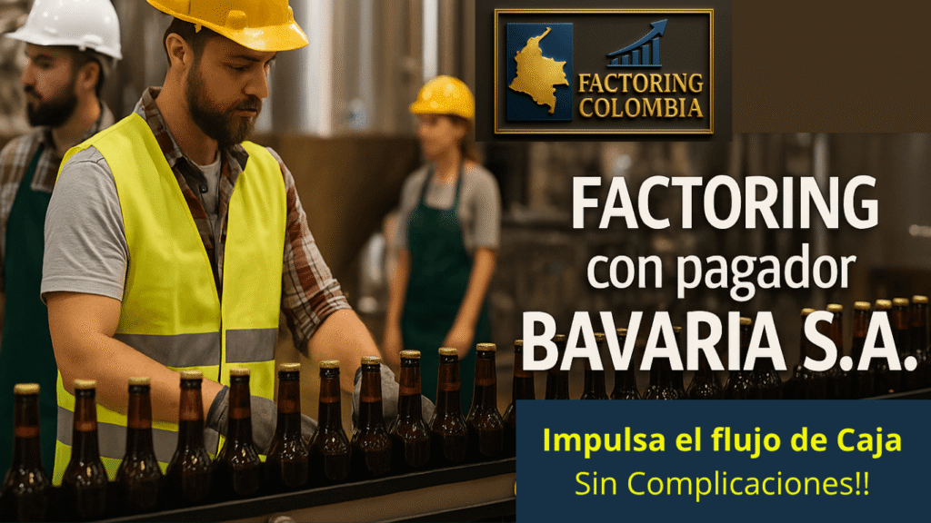 factoring con pagador bavaria Trabajadores en planta cervecera de Bavaria S.A. durante procesos de producción industrial
