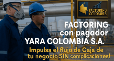 Personal de Yara Colombia en planta de producción de fertilizantes minerales. inspirando a FACTORING CON YARA COLOMBIA SA
