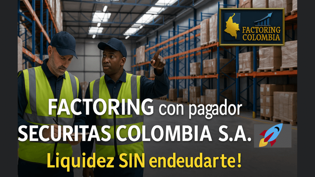 Factoring con pagador Securitas Colombia S.A., empresa líder en seguridad privada con presencia nacional.